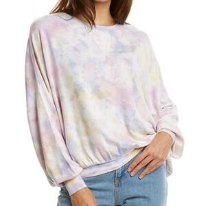 Young Fabulous & Broke Juliette Pastel Tie Dye Relaxed Pullover Size XS
